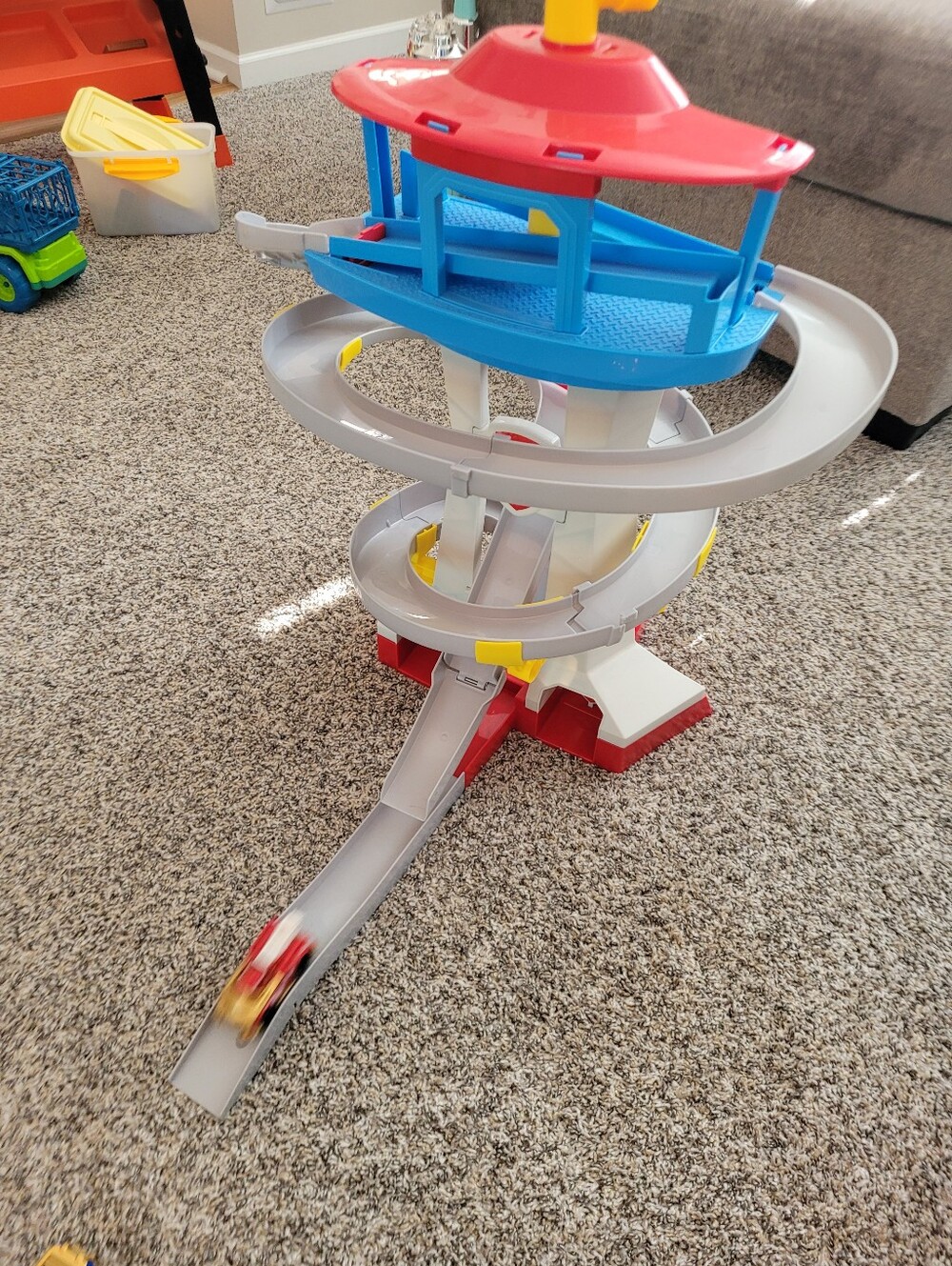 Paw Patrol Adventure Bay Lookout Tower Playset W 2 Die-Cast 1:55 Vehicles
